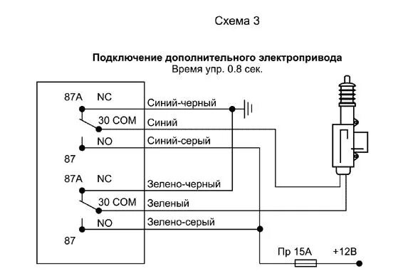 Подключение центрального замка водительской двери Самостоятельная установка сигнализации TOMAHAWK TW-9010 - Lada 2115, 1,5 л, 2001