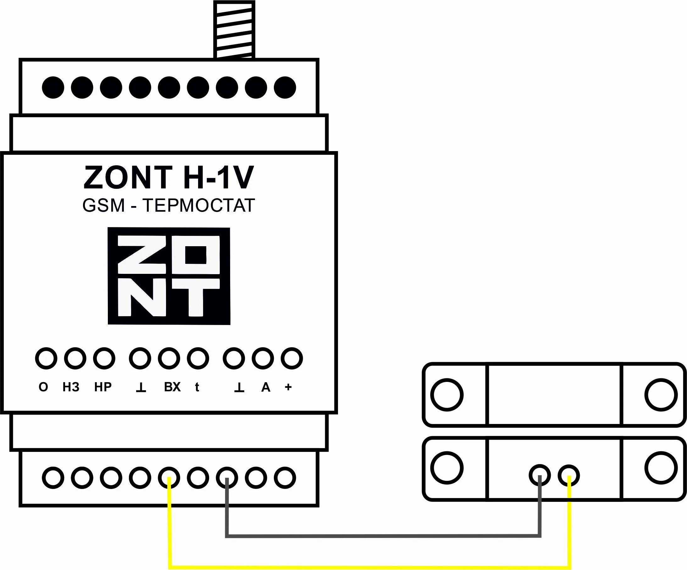 Подключение цифровых датчиков zont Схема подключения zont h 1v фото и видео - avRussia.ru