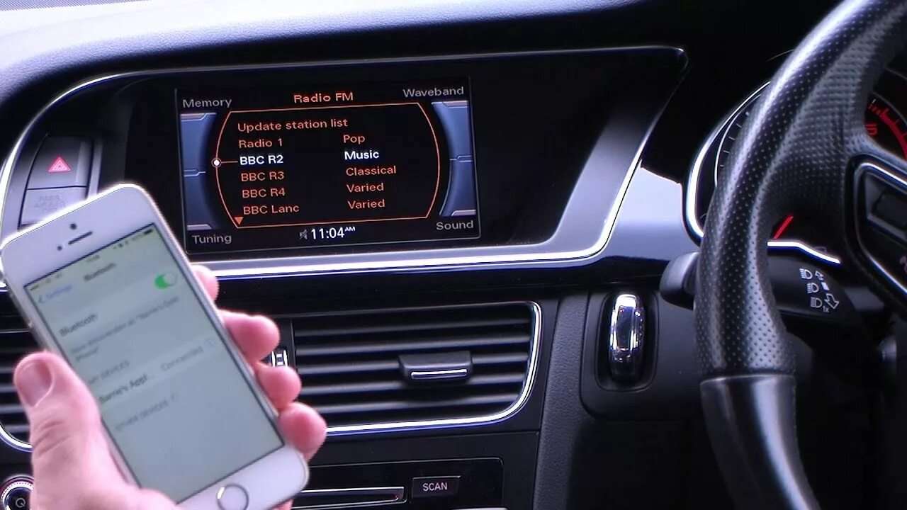 Подключение телефона audi How To Pair Your iPhone to the Bluetooth system in a 2012 62 AUDI A5 2 0 TDI 177