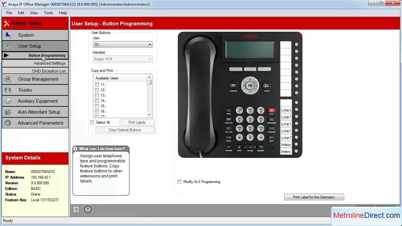 Подключение телефона avaya Avaya IP Office - How to Print DESI Labels in Basic Mode - YouTube