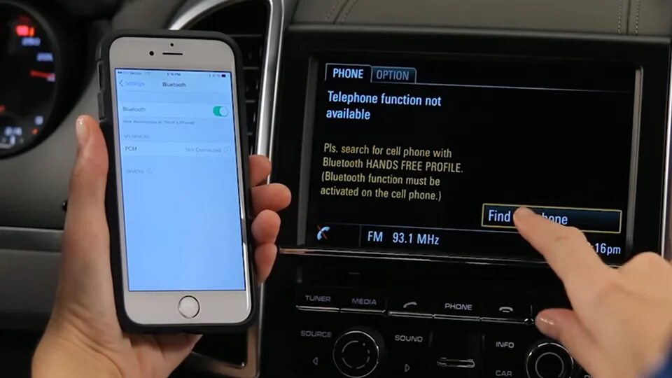 Подключение телефона блютуз машине Porsche Settings - Pairing Telephone/Bluetooth (PCM 3.0) - Porsche USA