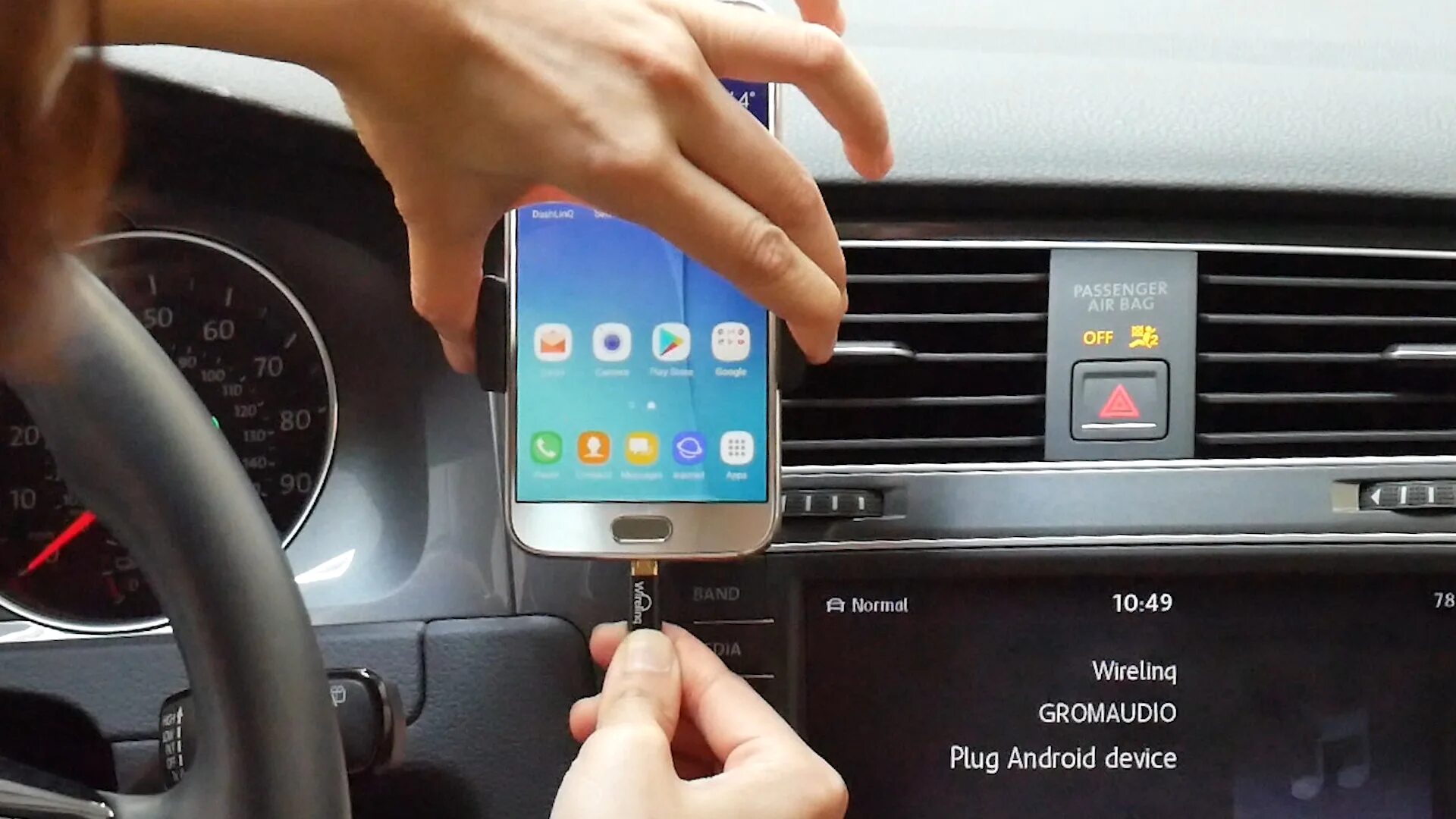 Подключение телефона через андроид авто Connect Android phone to Car Stereo for Music Stream and GPS navigation