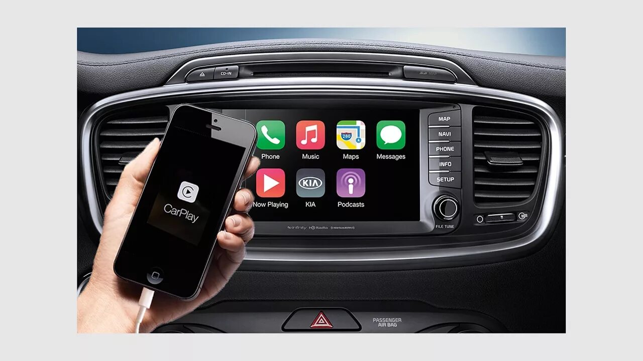 Подключение телефона через андроид авто Apple CarPlay - YouTube