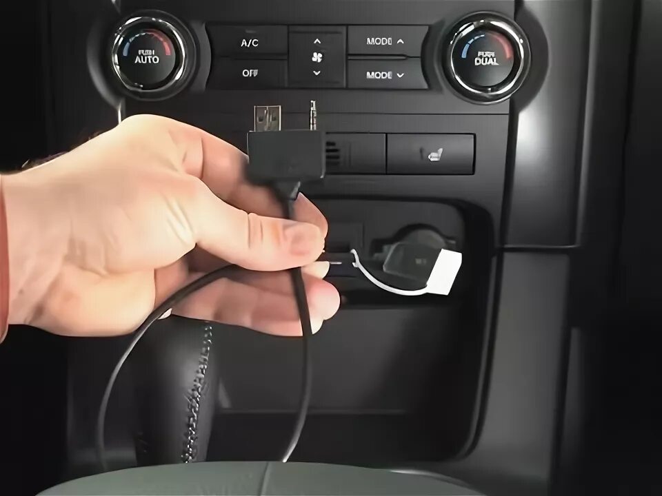 Подключение телефона через аукс USB Port - YouTube