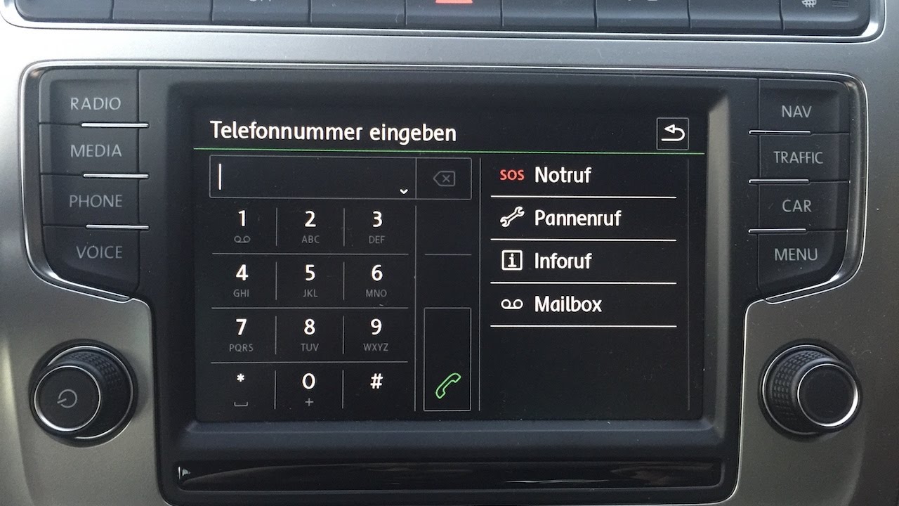 Подключение телефона фольксваген VW Bluetooth - Handy mit Auto verbinden (iPhone) Anleitung / Composition Media -