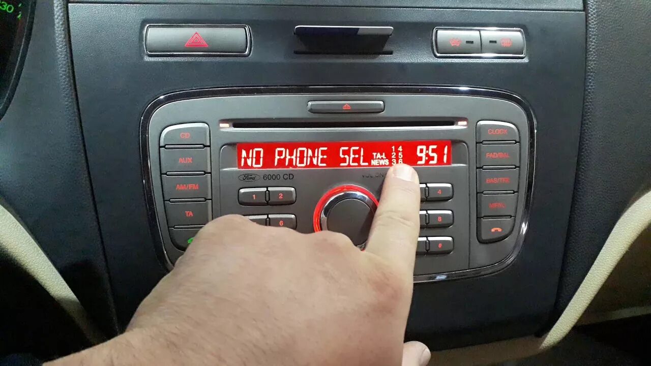 Подключение телефона форд фокус ford audio 6000 cd bluetooth kaydı silme - YouTube