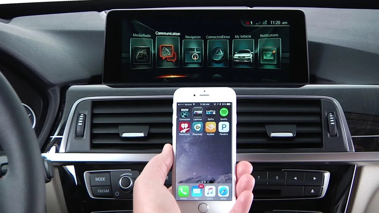 Подключение телефона к андроид авто Use Phone Apps Over Bluetooth - (BMW Genius How To) - YouTube