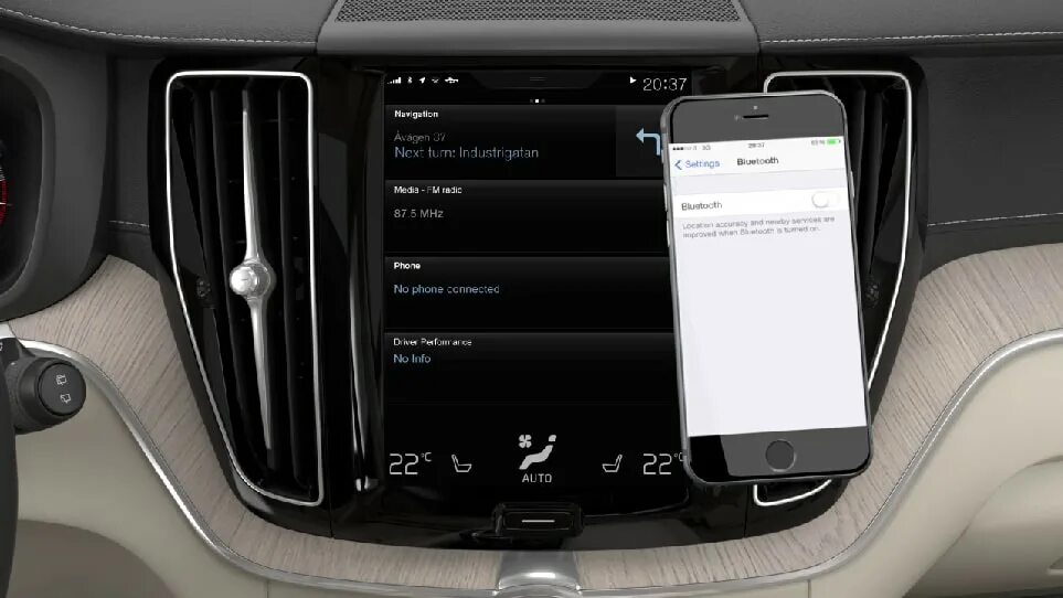 Подключение телефона к автомобилю V90 Первое подключение телефона к автомобилю через Bluetooth Volvo Support BY