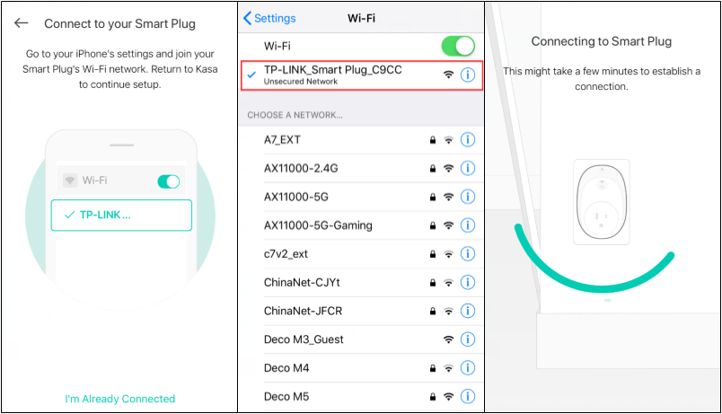 Подключение телефона к fi wi Wie verbinde ich meine smarte TP-Link Kasa Steckdose mit meinem Heimnetz?