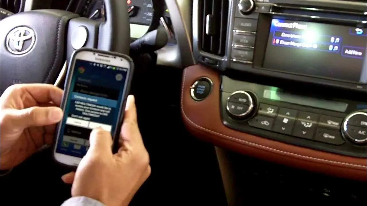 Подключение телефона к рав 4 Toyota Bluetooth Setup Any Android Device - YouTube