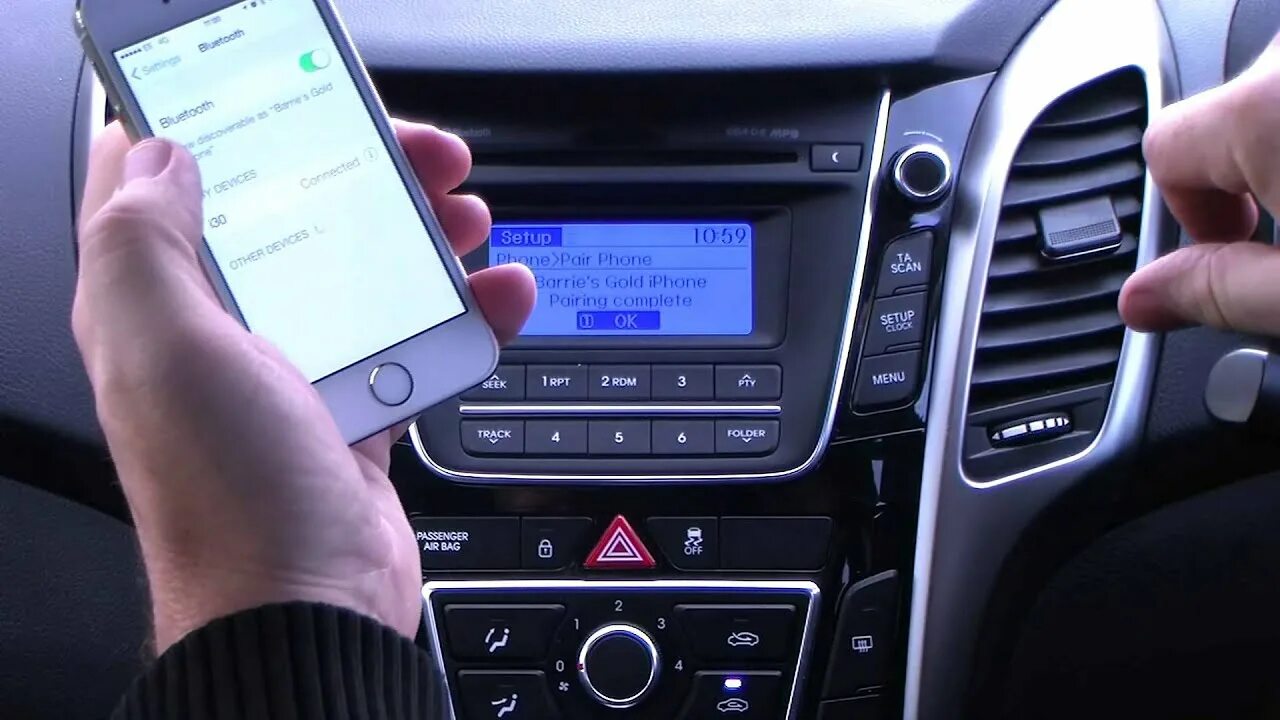 Подключение телефона к солярису Hyundai I30 1.4 Active 5dr + PARK ASSIST + CRUISE CONTROL - YouTube