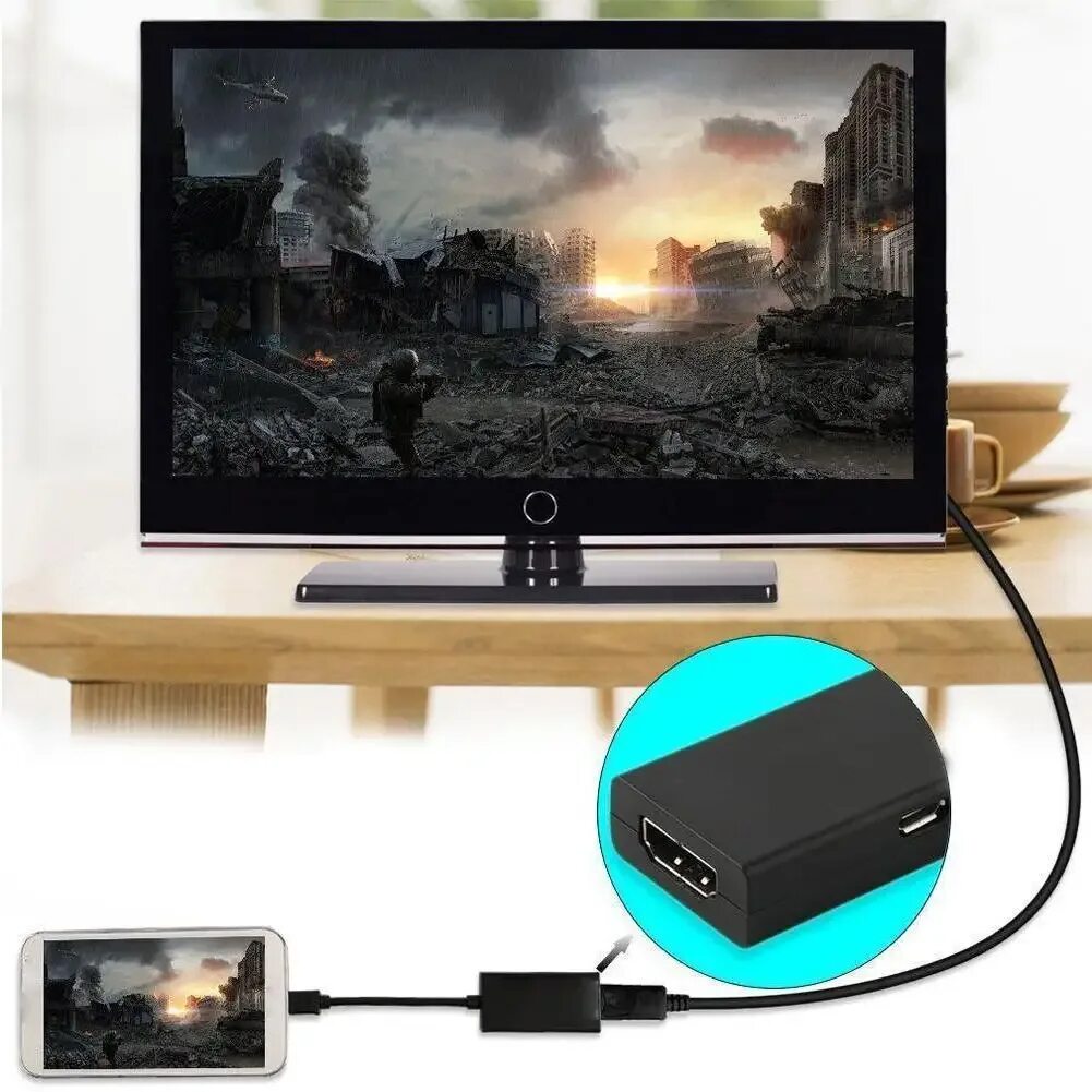 Подключение телефона к телевизору через кабель hdtv Микро USB 2,0 MHL к кабелю HD 1080P для Samsung HTC MHL Android конвертер микро 