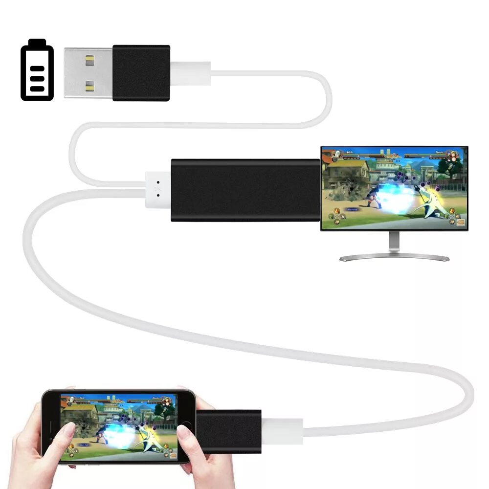 Подключение телефона к телевизору через usb Hdmi cable đối với lightning hdtv tv hd1080p hdmi cable adapter đối với apple ip