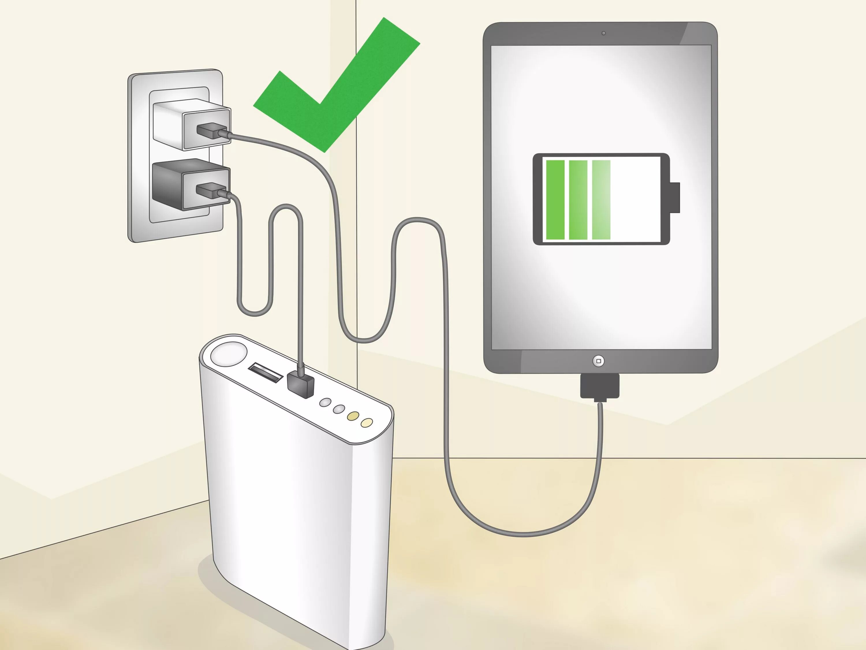 Подключение телефона к зарядному устройству How to Charge a Power Bank: 10 Steps (with Pictures) - wikiHow