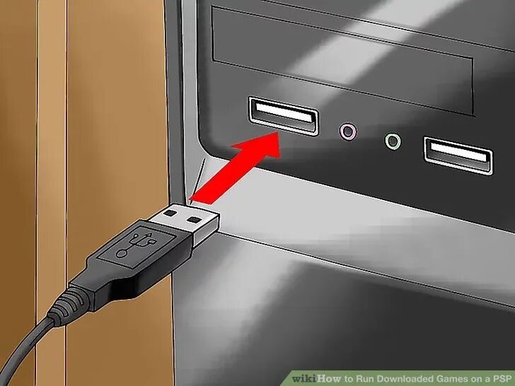 Подключение телевизора к компьютеру usb How to Run Downloaded Games on a PSP (with Pictures) - wikiHow