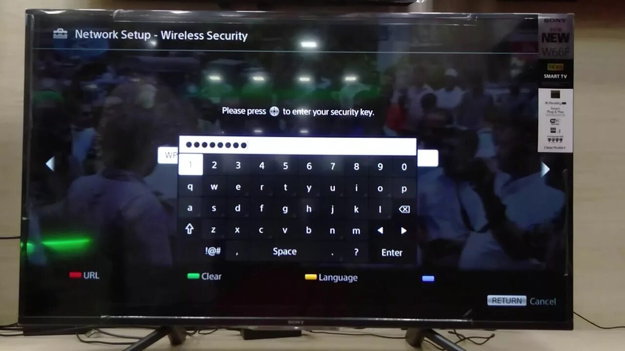 Подключение телевизора сони бравиа к интернету How to Sony bravia connect to wifi W66F - YouTube