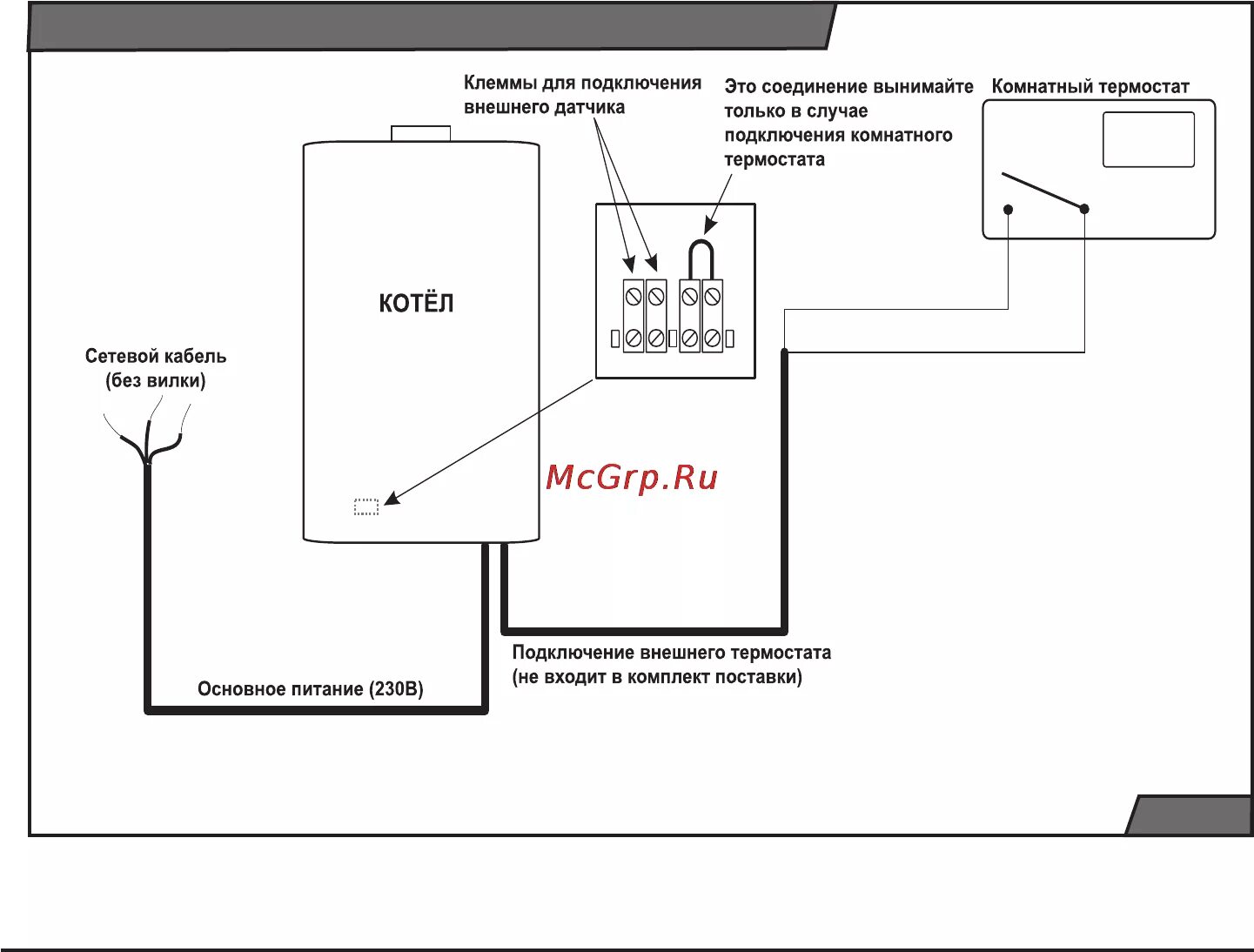 Подключение температурного датчика к котлу Protherm Tiger 12 KTZ 33/36 Перестройка на другой тип топлива