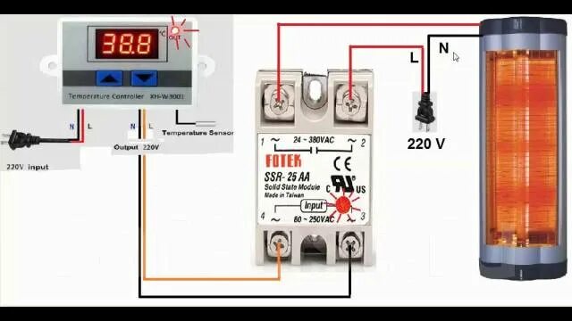 Подключение температурного реле Цифровой терморегулятор XH-W3001(220вольт), новый, в наличии. Цена: 550 ₽ в Уссу