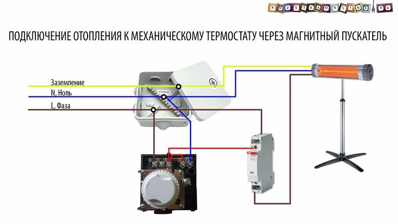 Подключение тэн через терморегулятор Обезжелезивающий фильтр для воды HeatProf.ru