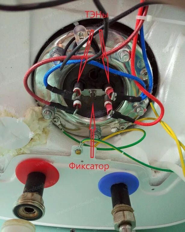 Подключение тэна на бойлере схема Устройство и ремонт электрических накопительных водонагревателей Electrolux