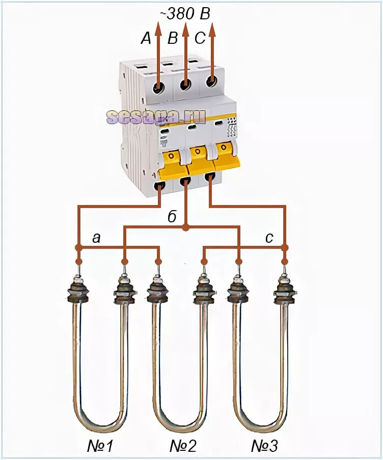 Подключение тэнов звездой без нуля на 380 Подключение ТЭНов