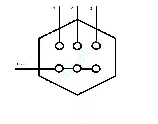 Подключение тэнов звездой без нуля на 380 Подключение тэнов на 380 HeatProf.ru