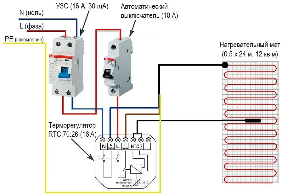 Подключение тепла в ульяновске 2024 Теплый пол HeatUp, нагревательный мат: обзор, схема подключения, инструкция