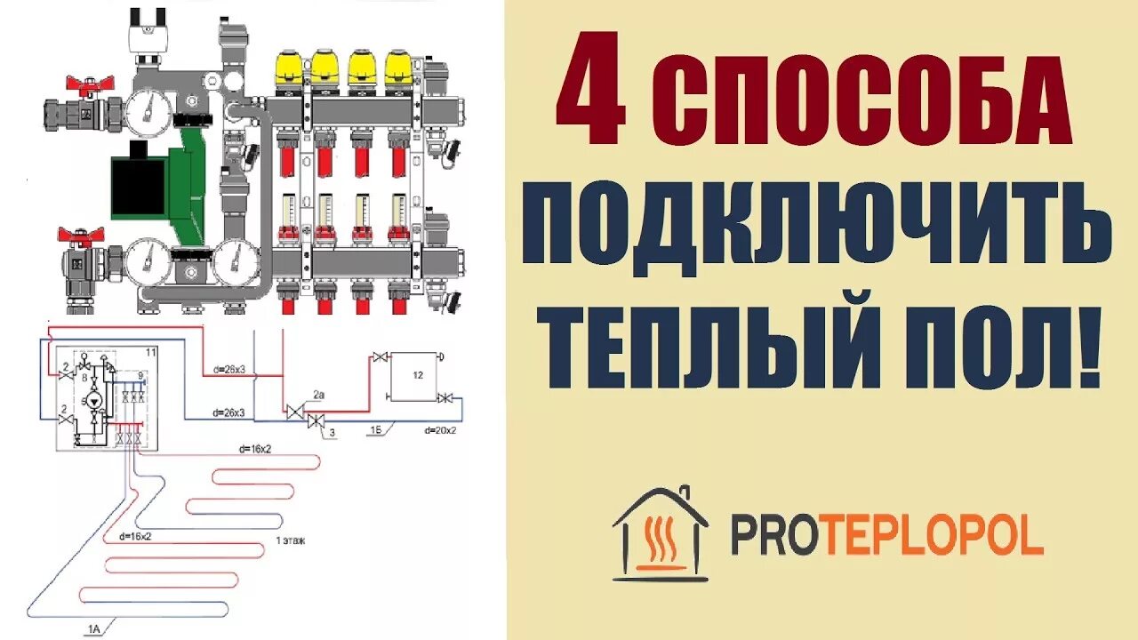 Подключение тепла в ульяновске 2024 Подключение теплого пола к системе отопления. 4 способа подключения. - YouTube