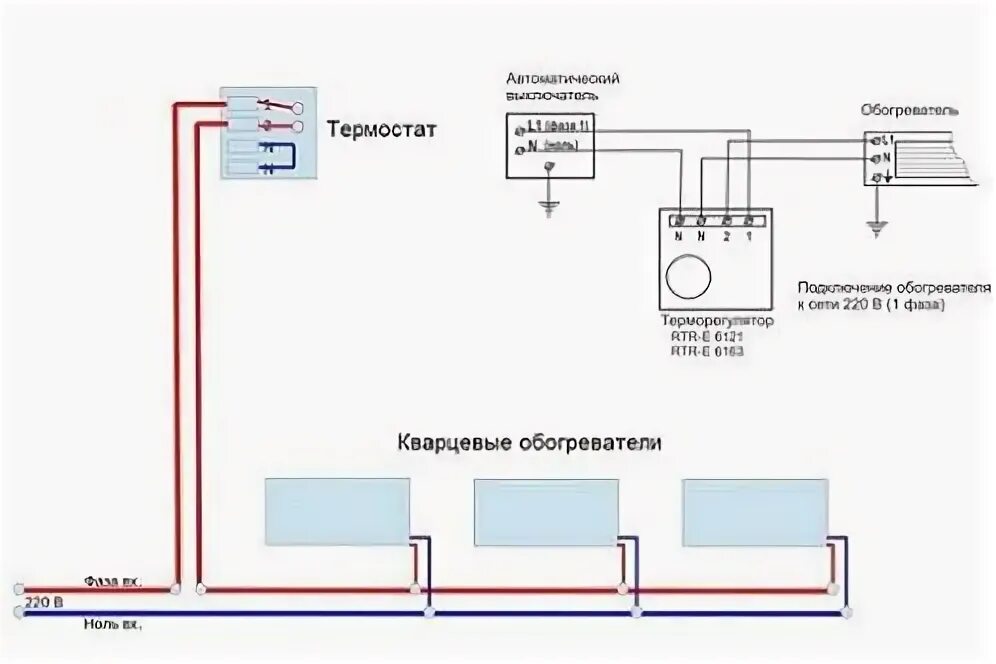 Подключение теплэко через терморегулятор Теплэко с терморегулятором как подключить фото - DelaDom.ru