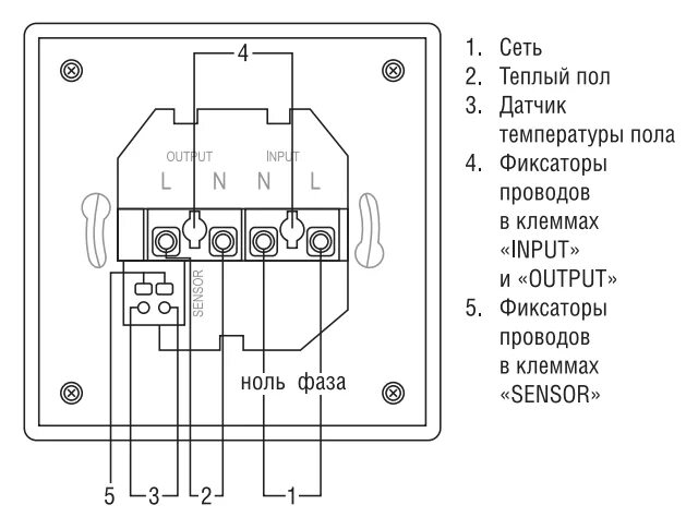 Подключение теплого пола калео Терморегулятор Caleo UTH-10Е встраиваемый, программируемый сенсорный ЖК