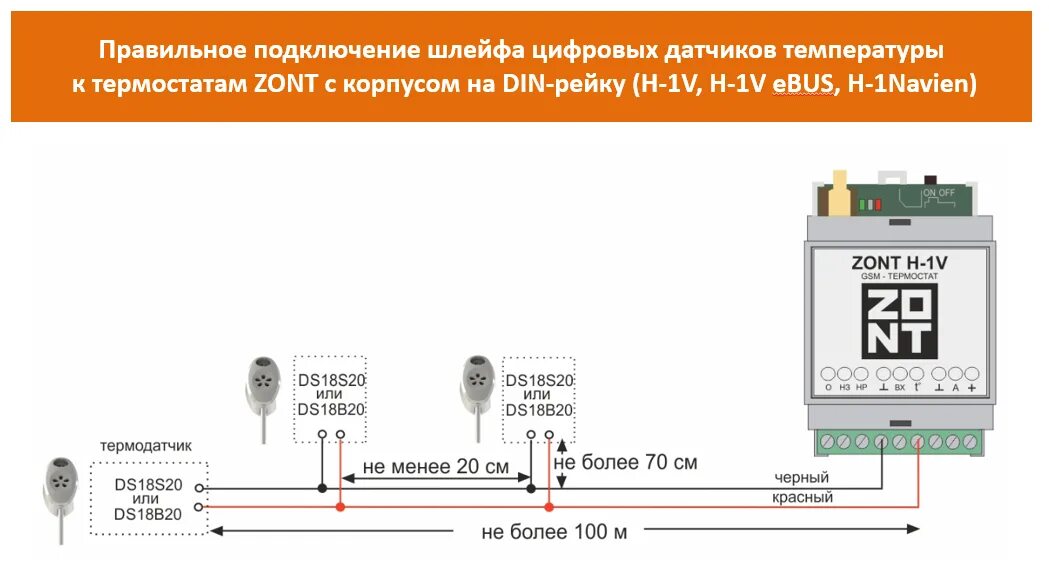 Подключение теплового датчика Подключение цифровых датчиков температуры - microline