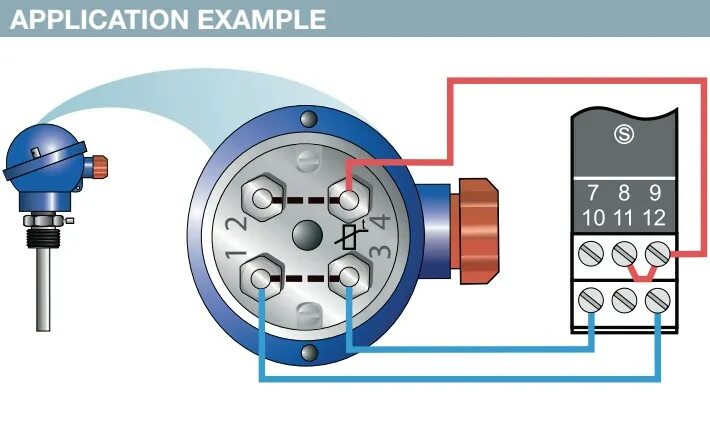 Подключение теплового датчика Z109PT21 Seneca RTD to DC V/I isolator converter, prog. via ZTF Lāsma