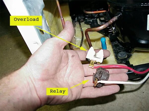 Подключение теплового реле холодильника Fridge Relay Wiring Diagram - Danfoss Relay Oil And Capacitor Type Connection Wi