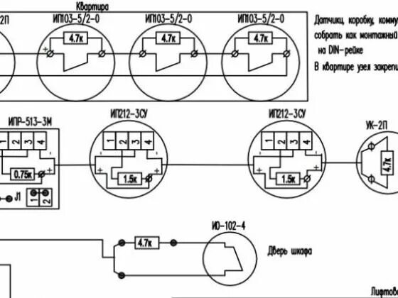 Подключение тепловых датчиков пожарной сигнализации схема Грамотная пожарная сигнализация в квартирах жилого дома