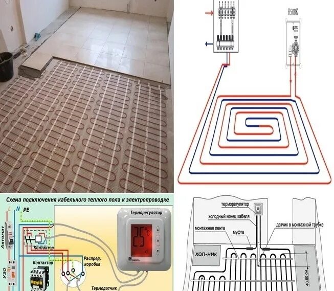 Подключение теплых полов электрических под плитку Теплый электрический пол. Полезная информация тем, кто хочет сделать себе такойю