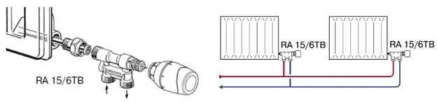 Подключение термоголовки к радиатору с боковым подключением Автоматика для отопления коттеджа Ридан - автоматика для систем отопления загоро