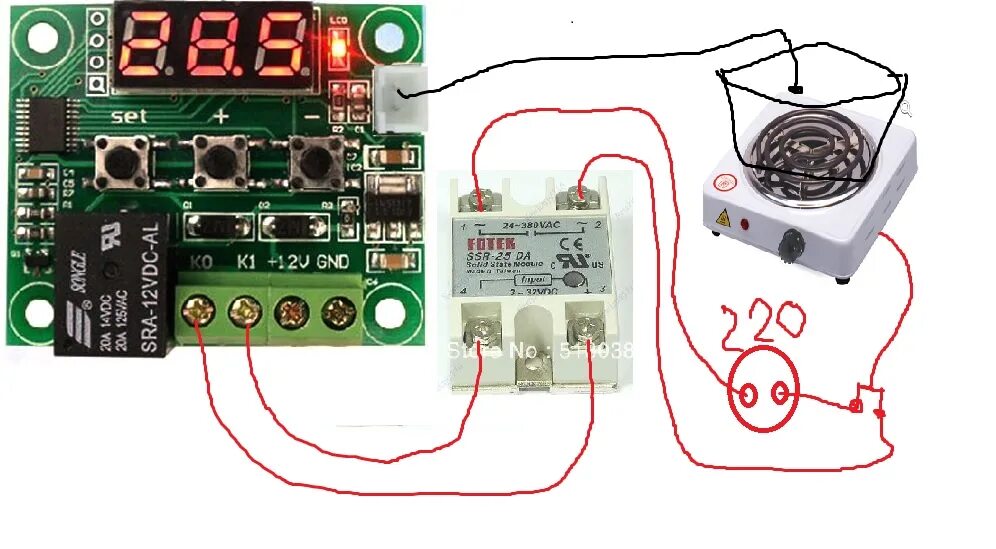 Подключение терморегулятора через твердотельное реле Термостат на STM8S003F3P6 для клапана отбора (Страница 11)-Электронное оборудова