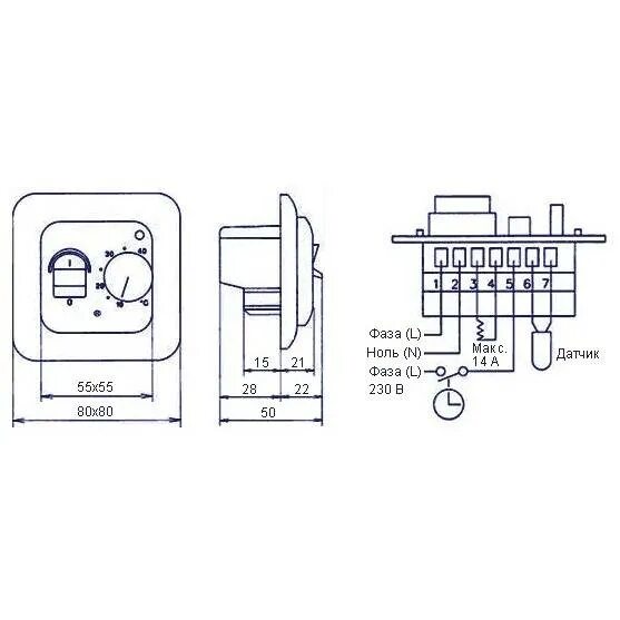 Подключение терморегулятора для теплого пола rexant 308b Как установить датчик температуры теплого пола? Как подключить датчик температур