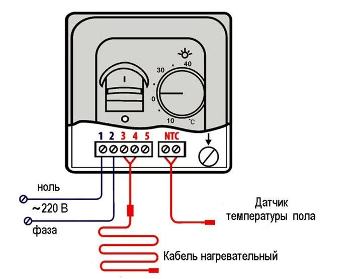 Подключение терморегулятора для теплого пола rexant 308b Подбор терморегулятора по мощности тёплого пола и подключение - Магазин электрот