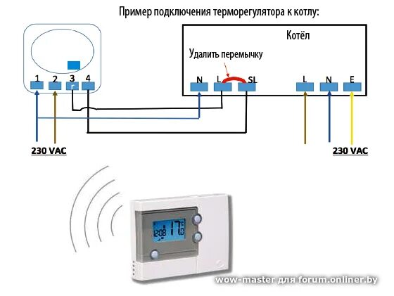 Подключение терморегулятора к электрическому котлу Подключение терморегулятора к котлу фото - DelaDom.ru