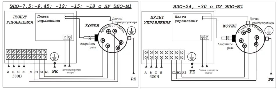 Подключение терморегулятора к электрокотлу отопления 380в Котел электрический ЭПО Эван -18 с пультом 11050-evn - купить с доставкой в Моск
