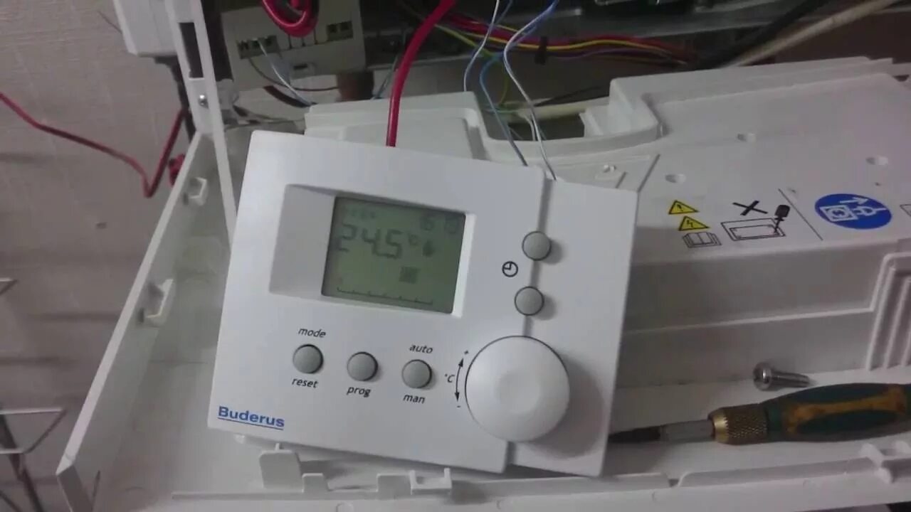 Подключение терморегулятора к газовому котлу будерус u072 Buderus U072 + Opentherm - YouTube