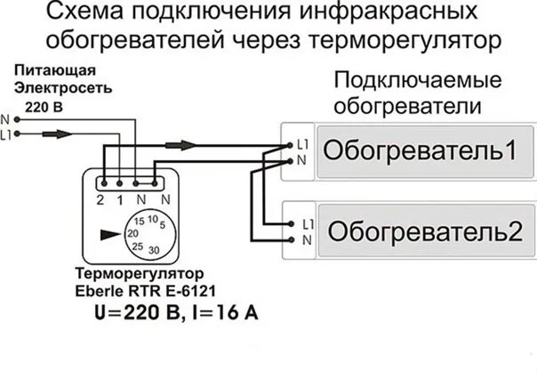 Подключение терморегулятора к обогревателю теплэко через розетку Схемы подключения - Фотография 2 из 13 ВКонтакте