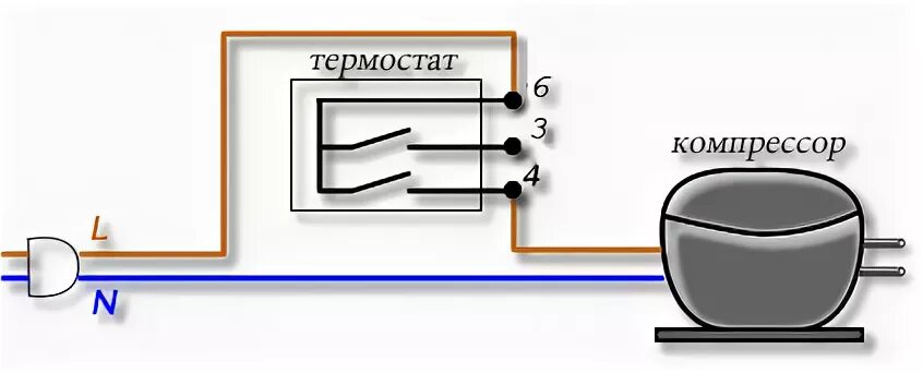 Подключение терморегулятора морозильной камеры Термостаты холодильников купить в Москве