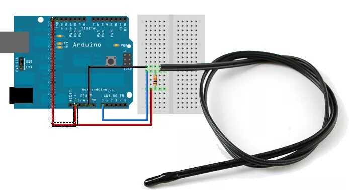 Подключение термосопротивления ntc 3950 на 10 ком nRF52832 with Thermistor Sensor - ADC - Nordic Q&A - Nordic DevZone - Nordic Dev