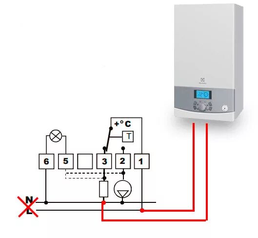 Подключение термостата к котлу Подключение термостата к газовому котлу HeatProf.ru