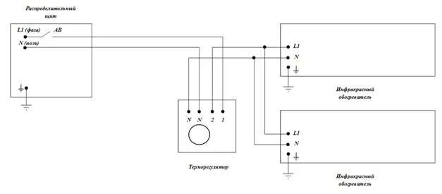 Подключение термостата вмс 1 ballu Терморегулятор для инфракрасного обогревателя: виды, монтаж