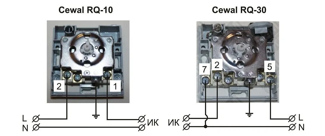 Подключение термостата za 2 Инструкция по подключению термостата CEWAL RQ-10 (RQ-30) к потолочному инфракрас