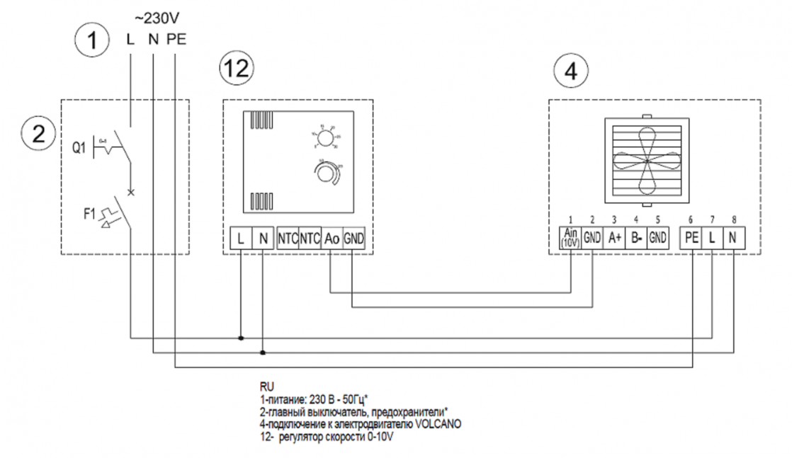 Подключение термовентилятора волкана без без потенциометра Тепловентилятор Volcano VR2 EC купить в Екатеринбурге, цена, характеристики Очаг
