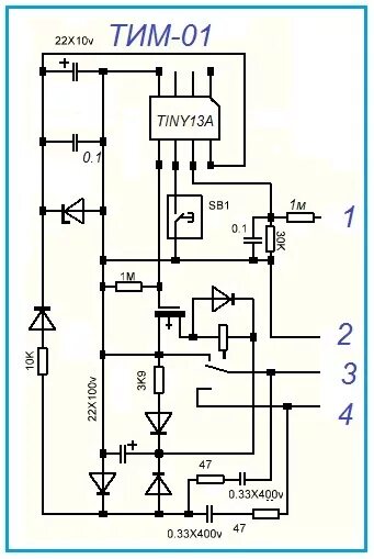Подключение тэу 01 2 ТИМ-01, таймер, электронный, схема, электросхема, электрическая схема, принципиа